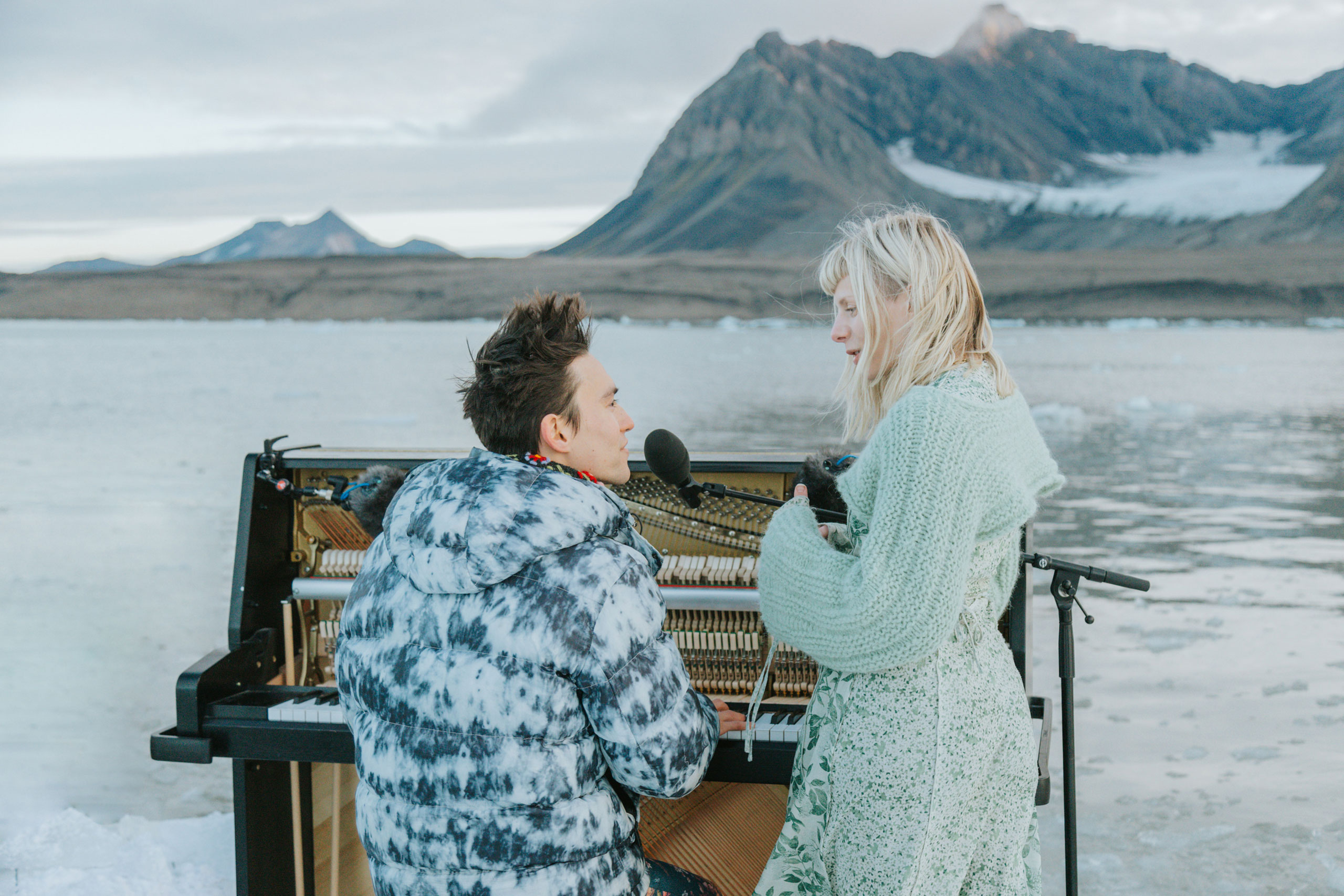 Watch Jacob Collier and AURORA perform together in the Arctic to raise awareness for ocean protection