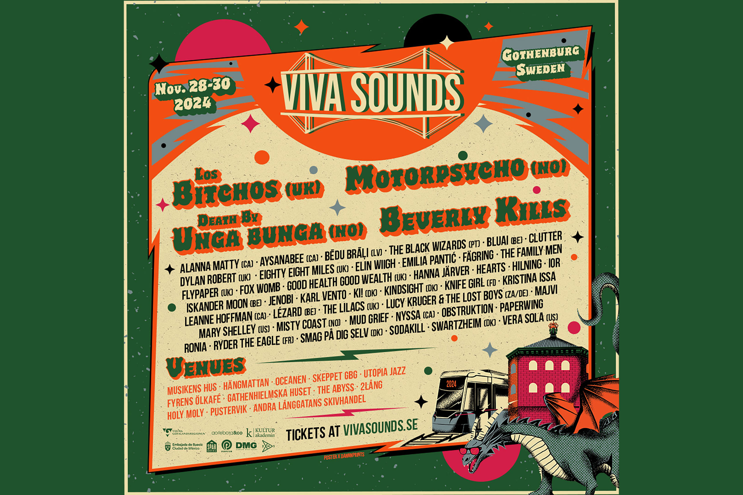 Nordic nights and new noise: Gothenburg’s Viva Sounds returns for 2024 – here are some highlights from the lineup