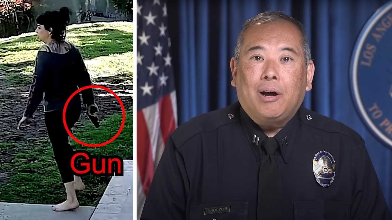 LAPD release video of events leading up to the shooting and arrest of Weezer bassist’s wife