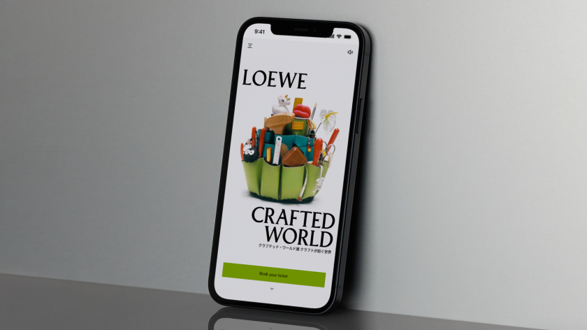 Luxury fashion brand offers exhibition visitors an innovative digital companion