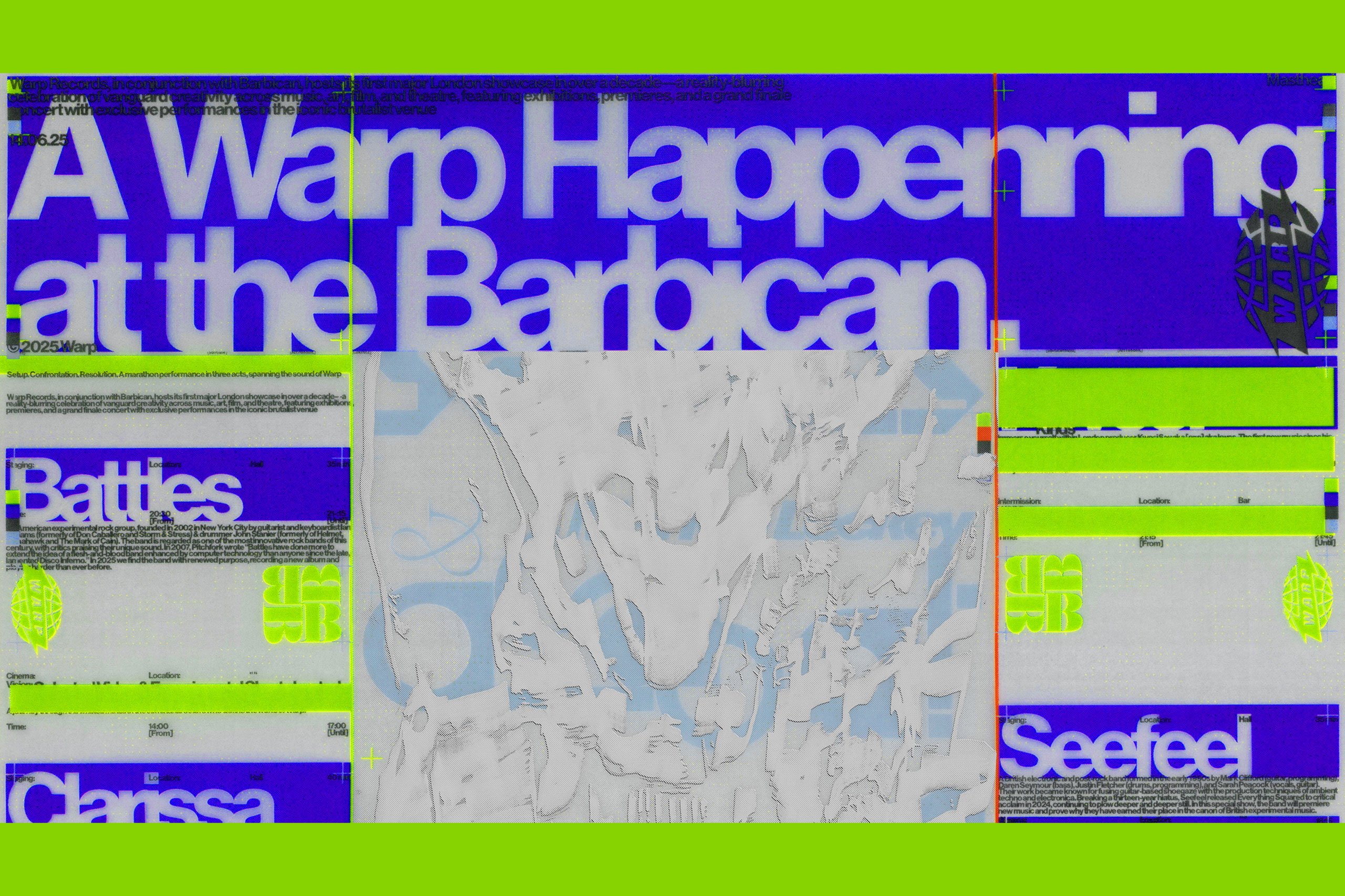 Warp Records are bringing an all-day music event to London’s Barbican Centre