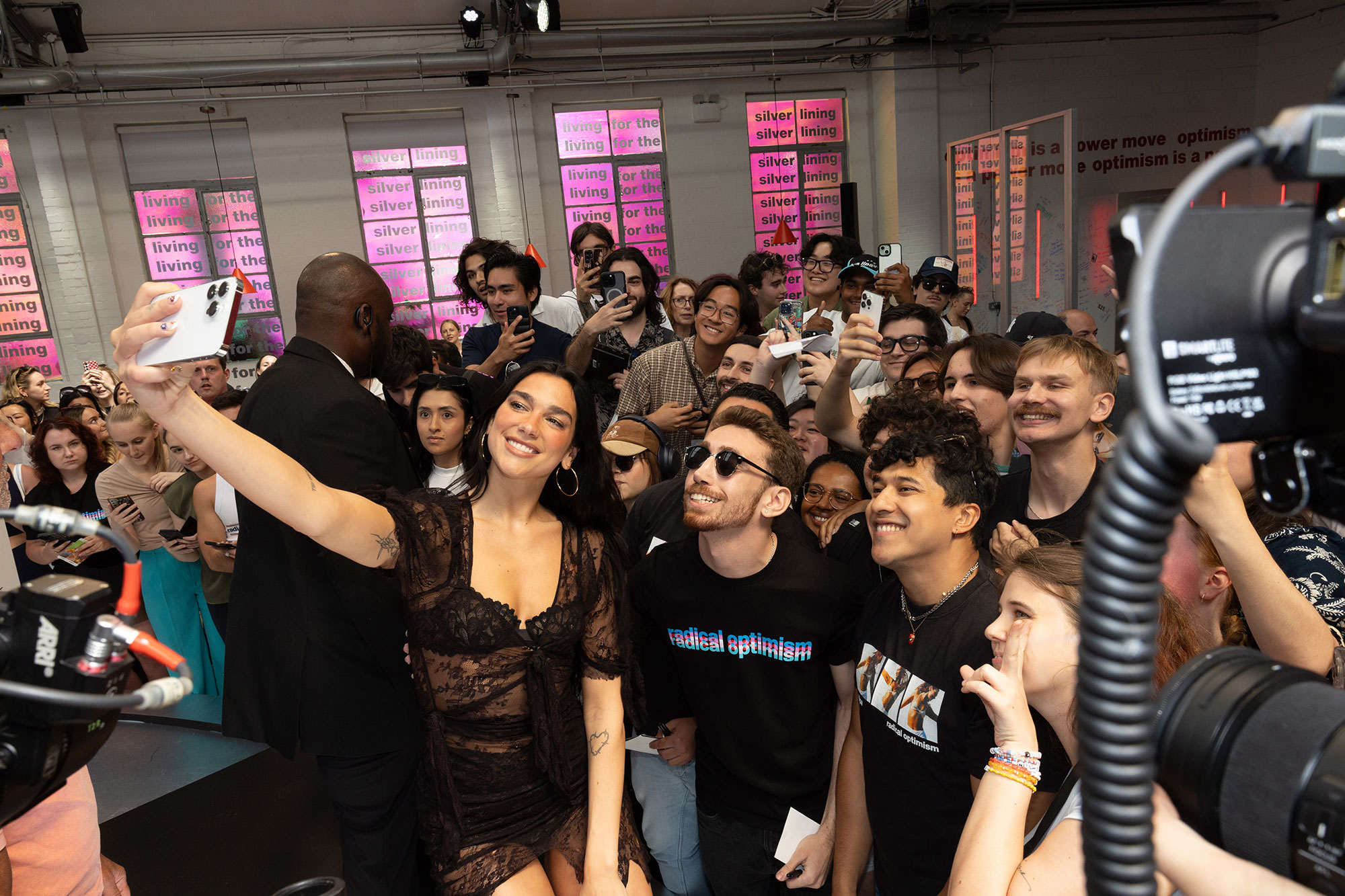 Dua Lipa surprised fans at her London pop-up store ahead of this week’s Wembley shows
