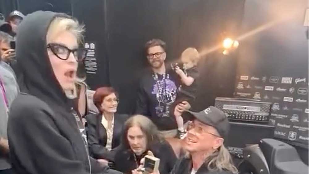 Kelly Osbourne and Sid Wilson got engaged at Black Sabbath’s final show and Ozzy’s reaction was priceless