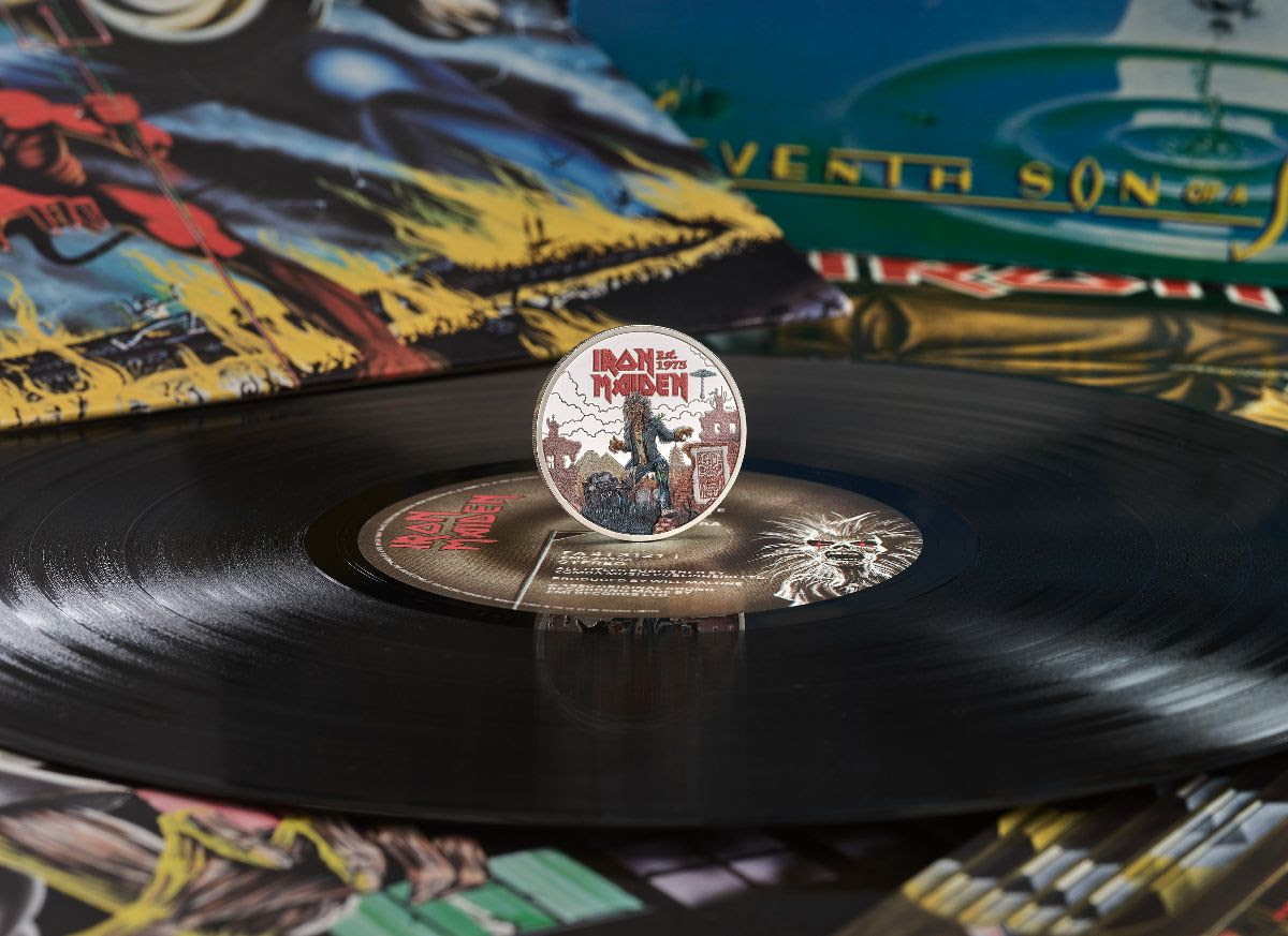 The Royal Mint is celebrating Iron Maiden’s 50th anniversary with a commemorative coin