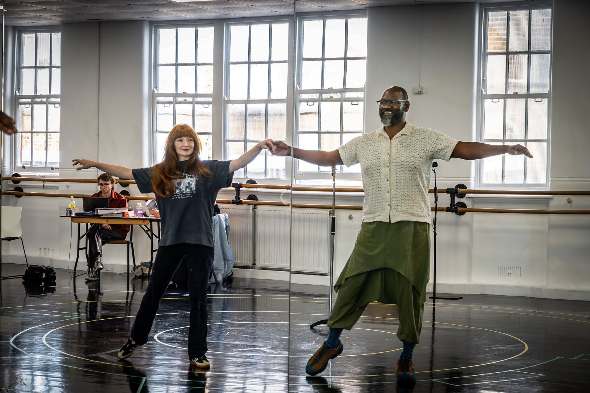 First-look images have been released of Nicola Roberts in Hadestown rehearsals at London’s Lyric Theatre