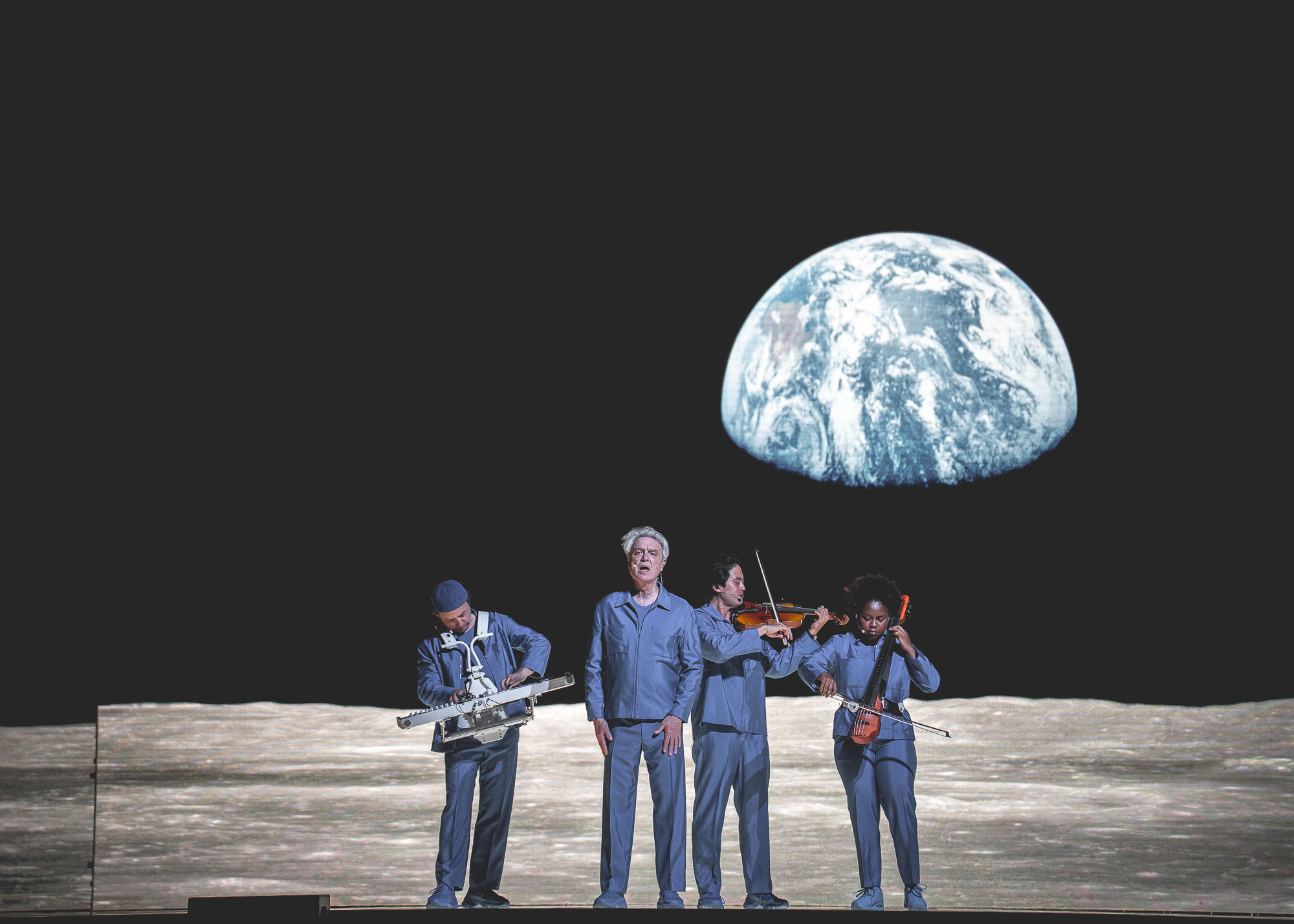 David Byrne turns big ideas into bigger pop at London’s Eventim Apollo