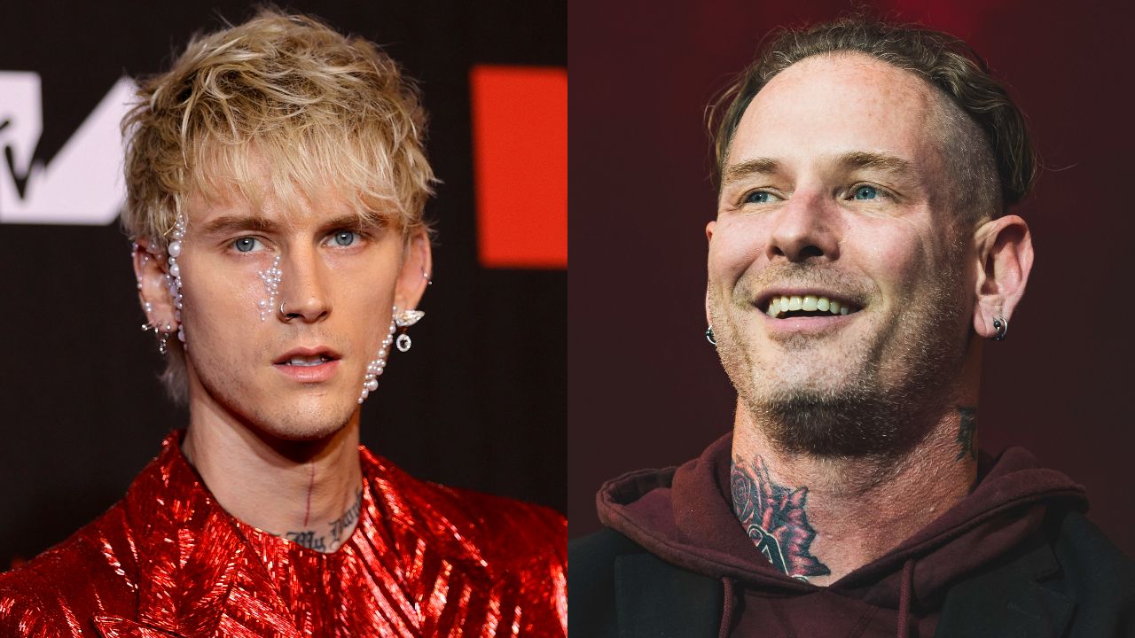 “I got punched in the face and I punched back, and that’s crazy?” Machine Gun Kelly remembers his feud with Slipknot’s Corey Taylor a little differently to the rest of us