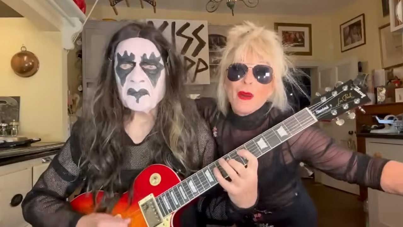 The nation rejoices as a corpse-painted Robert Fripp sings in the latest edition of Robert and Toyah’s Sunday Lunch