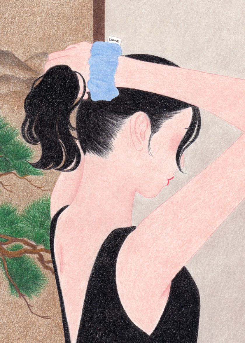 How Yurie left a fashion design career to draw fashion-loving women in coloured pencil