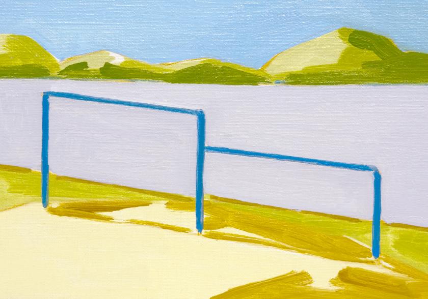 Inspired by man-made objects and nature, Naruhiko paints ‘ordinary’ neighbourhoods and parks across Japan