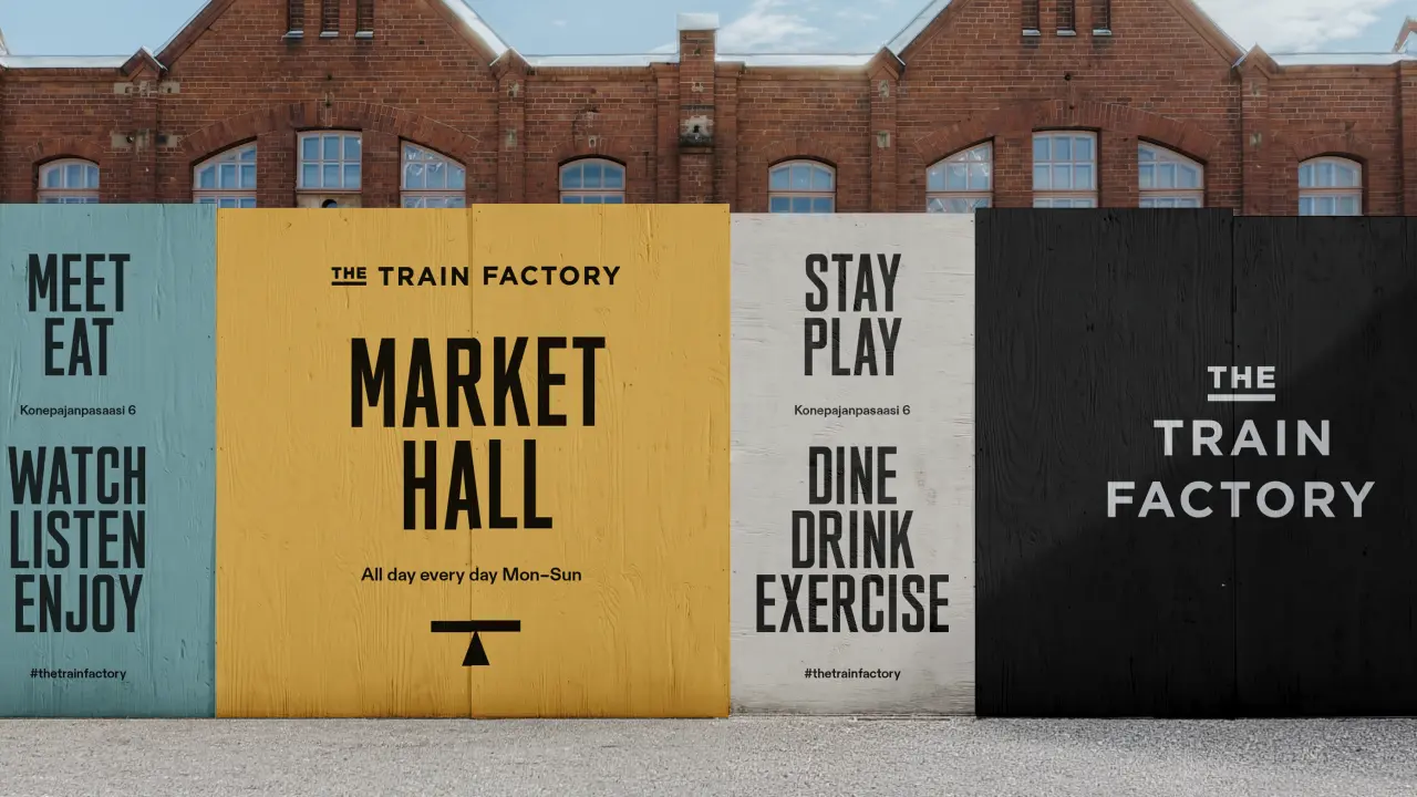 A logo hiding in plain sight: how The Train Factory’s new identity came from an old safety mark