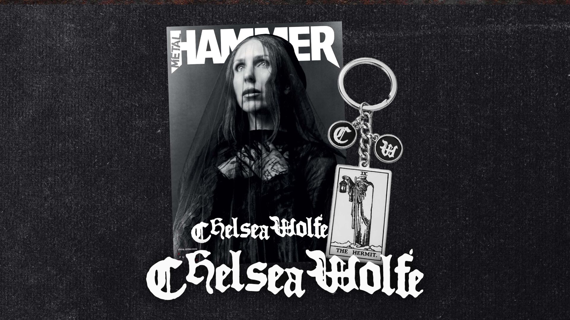 Get an exclusive Chelsea Wolfe bundle featuring a special magazine cover and limited edition key ring, only with Metal Hammer